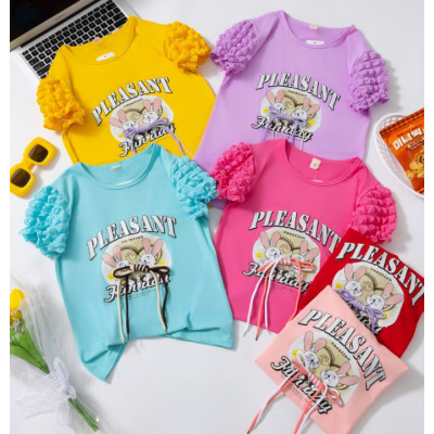 tops girls pleasant bunny twin love IDN 24 - atasan anak perempuan 